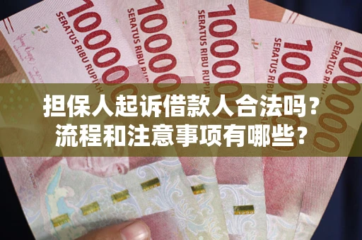 济南担保人起诉借款人合法吗？流程和注意事项有哪些？