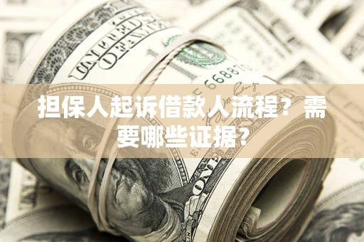 济南担保人起诉借款人流程？需要哪些证据？