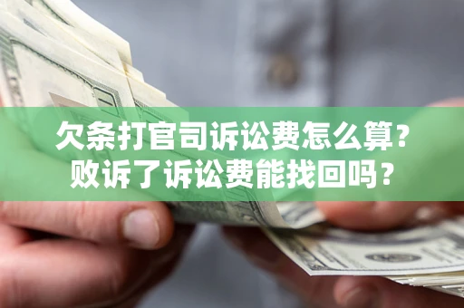 济南欠条打官司诉讼费怎么算？败诉了诉讼费能找回吗？