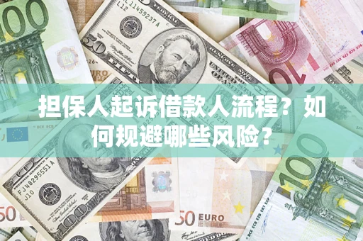 济南担保人起诉借款人流程？如何规避哪些风险？