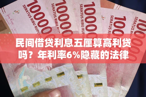 济南民间借贷利息五厘算高利贷吗？年利率6%隐藏的法律风险全解析